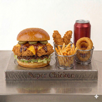 Xl - Bbq Legend Chicken Burger Menü görseli