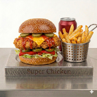 Hot Louisiana Chicken Burger Menü görseli