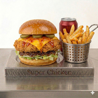 Sweet Heat Chicken Burger Menü görseli