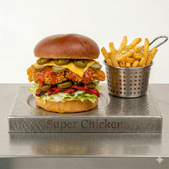 Hot Louisiana Chicken Burger görseli