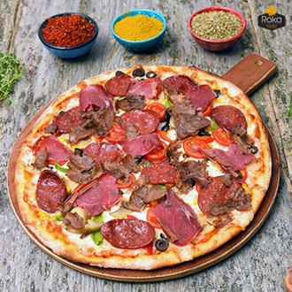 Pastırmalı Pizza (Orta Boy) görseli
