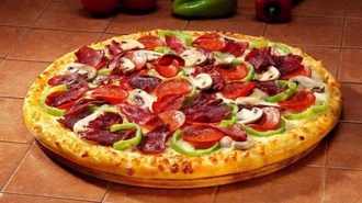 Pastırmalı Pizza (Büyük Boy) görseli