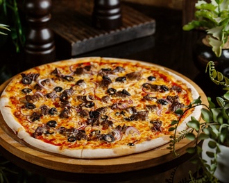 Kavurmalı Pizza (Büyük Boy) görseli