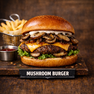 Mushroom Burger Menü görseli