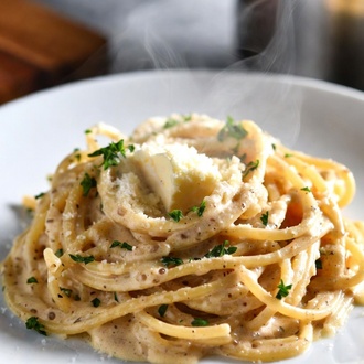 Spagetti Chicken Köri Soslu Makarna görseli
