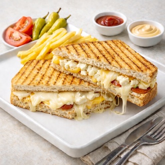 Üç Peynirli Ayvalık Tostu görseli