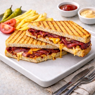 Pastırmalı Ayvalık Tostu görseli