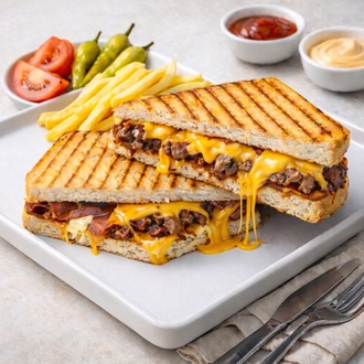 Kavurmalı Yumurtalı Ayvalık Tostu görseli