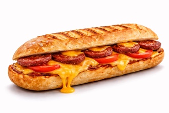 Cheddar Peynirli Sucuklu Sandviç Tost Menü görseli