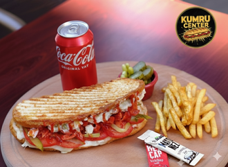 Ayvalık Tostu + Patates Kızartması + Coca Cola (330 Ml.) görseli