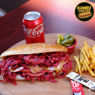 İzmir Kumru + Patateskızartması + Coca Cola (330 Ml.) görseli