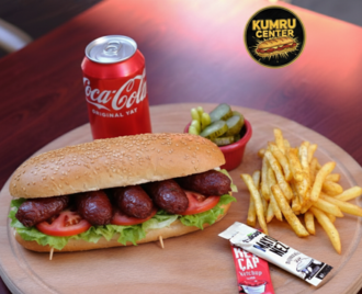 Ekmek Arası Sucuk İzgara + Patates Kızartması + Coca Cola (330 Ml.) görseli