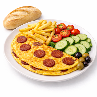 Sucuklu Omlet Tabağı görseli