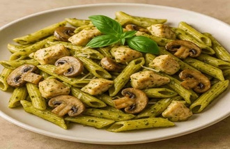 Tavuklu Mantarlı Pesto Makarna (500 Gr.) görseli