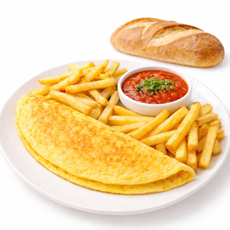 Kahvaltı Soslu Omlet Tabağı görseli