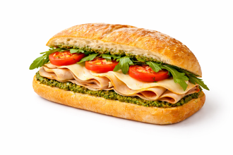 Pesto Soslu Hindi Füme Sandviç görseli