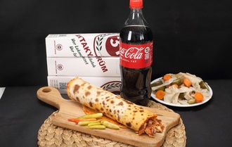 Coca-cola Fırsatı 3'Lü Tavuk Döner Dürüm Menü (100 Gr.) görseli