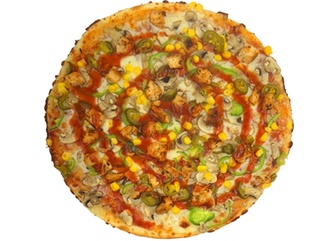 Chicken Mexican Pizza (Orta) görseli