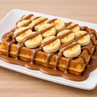 Klasik Muzlu Gofret Waffle görseli
