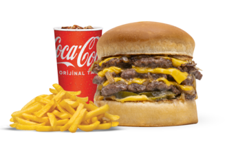 Triple Smash Steak Burger Menü görseli