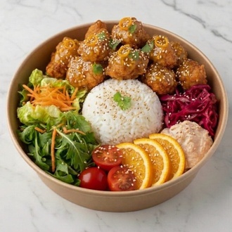 Portakal Tavuklu Bowl görseli