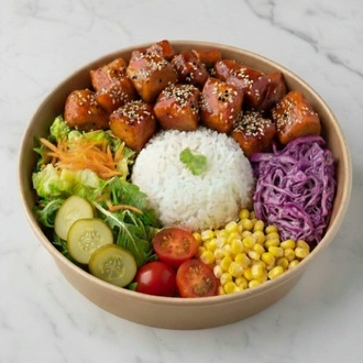 Barbekü Tavuklu Bowl görseli