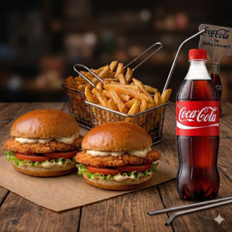 2'Li Chicken Burger & Patates görseli