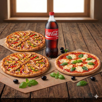 3'Lü Pizza Menü görseli