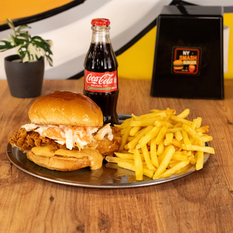 Honey Mustard Chicken Burger Coca-cola Menü (Çıtır Tavuk Burger) görseli