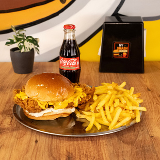 Truffle Crispy Chicken Coca-cola Menü (Çıtır Tavuk Burger) görseli
