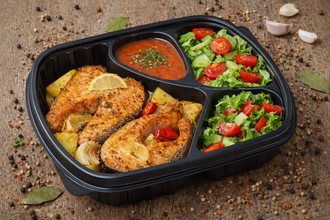 Sebzeli Fırın Balık (250G) & Salata & Çorba görseli