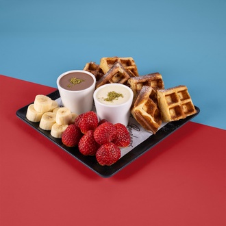 Chocolate Fondue Waffle görseli