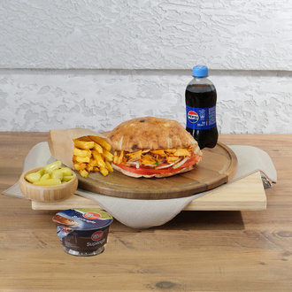 Mega Ekmek Arası Tavuk Döner Menü görseli
