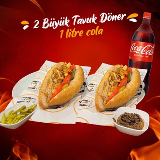 2'Li Ekmek Arası Tavuk Döner (100 Gr.) Menü görseli