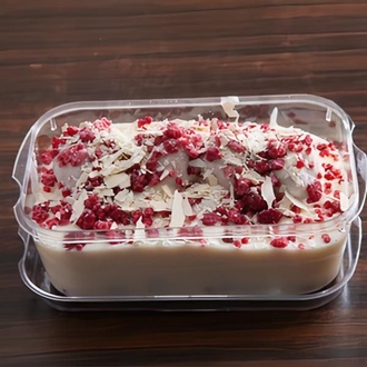 Beyaz Çikolatalı Frambuazlı Profiterol (1 Kg.) (15 Top) görseli
