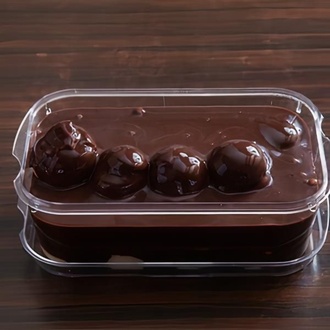 Bitter Çikolatalı Profiterol (1 Kg.) (15 Top) görseli