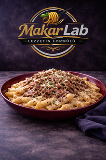 Kavurmalı Alfredo Penne görseli