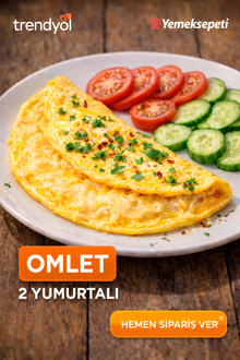 Cift Yumurtali Peynirli Omlet görseli
