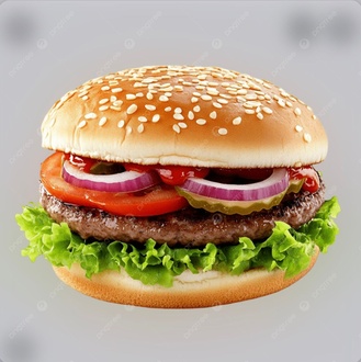 Hamburger (El Yapımı) + Cips görseli