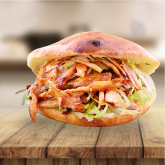 Tombik Ekmek Arası Kaşarlı Tavuk Döner görseli