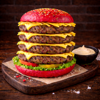 Red Two Doubles Barbekü Burger (Patatessiz) görseli