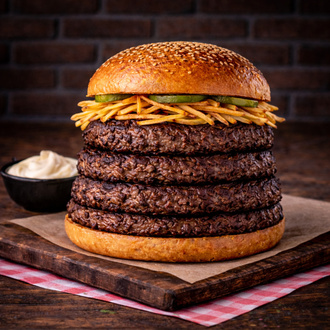 Two Doubles Trüflü Burger (Patatessiz) görseli