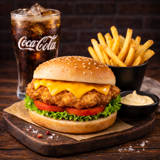Chicken Burger Menü görseli