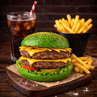 Green Double Klasik Burger Menü görseli