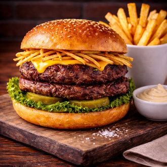 Double Demi Glace Burger Menü 2 görseli