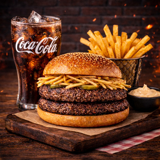 Double Texas Burger Menü görseli