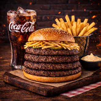 Two Doubles Bbq Burger Menü görseli