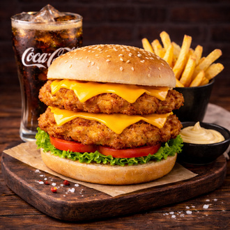 Chicken Double Texas Burger Menü görseli