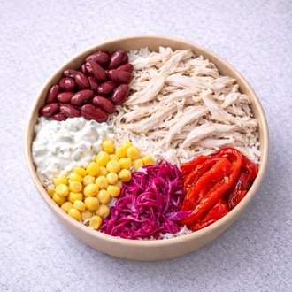 Renkli Chicken Bowl görseli