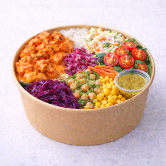 Acı Soslu Kremalı Tavuk Bowl görseli